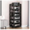 Audio Rack HiFi Regal AV-Medienständer, CD-Player-Ständer, Heim-Stereo-Rack Mit Rollen, Plattenspieler-Ständer Mit Stabilem Metallrahmen, Audio-Rack for Spielekonsolen Und Verstärker(A)