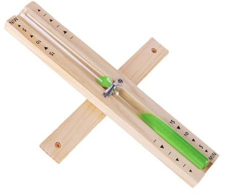 Sauna-Sanduhr, 15 Minuten, Wandmontage, drehbar, Holzsauna mit Sand, G, stundenbeständig, Sanduhr, Hitze