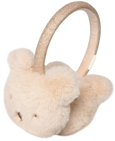 Gifts Treat Cache-oreilles licorne pour filles - Chauds et réglables - Chauds et réglables - En peluche colorée, Ours blanc, S