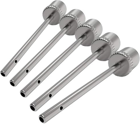 Yewseas 5 PCS Ballnadel, Ballpumpe Nadeln aus Robustem Edelstahl, Ballpumpe Nadeln, Universelle Nadel für Fußbälle, Basketball, Handbälle und Volleybälle, Nadel Ballpumpe