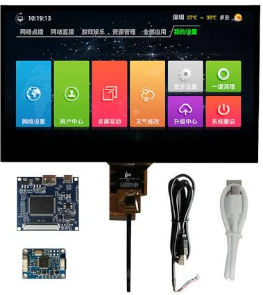 8 pouces Raspberry Pi orange Pi écran assisté par ordinateur sous - écran moniteur portable 1024x600 LCD Drive Control Board numériseur écran tactile