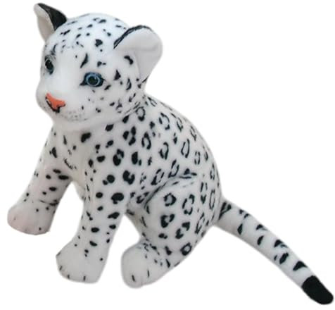 Stofftier - Plüschtiere | Stofftiere für Kinder | Tierplüsch | Gepard Stofftier | Simulation Leopard Plüschtier | Weiche Puppenzimmerdekoration für Raumdekoration, Wohndekoration