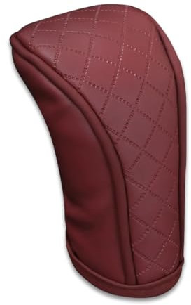 VYIBPDY funda pomo palanca de cambios,Palanca de Cambios Universal Perilla de Cambios de cuero,Pomo para palanca de cambios de coche Funda, a prueba de polvo,para Coche de Automático,Burdeos