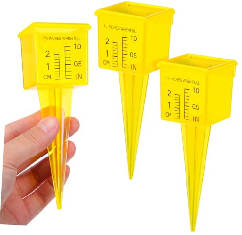BESPORTBLE 3stücke Präziser Regenmesser Aus Kunststoff Wetterfeste Niederschlagsmessgeräte Für Garten Zur Genauen Messung Der Regenmenge Im Außenbereich