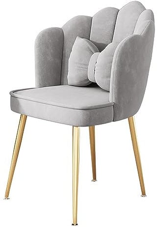 Luxuriöser Samtsessel mit goldfarbenen Metallbeinen für Wohnzimmer, Schlafzimmer, Esszimmer oder Café