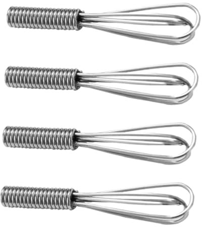 LRXIYODE 4pcs Miniature Whisk Kitchen Supplies for Dollhouses Vibrant Scene Accessories for Pretend Play Simulation Eggbeater Models for Tiny House Decoration
