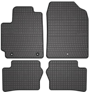Wielganizator SolidPRO Gummimatten passend für Kia Picanto III (2017-) | Qualität: Premium - Genaue Passform, rutschfest 4-teilig Fußmatten- Schwarz