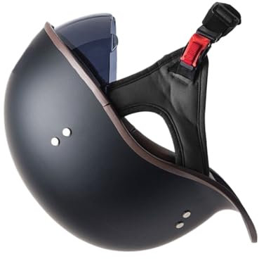 Duroecsain Caschi Da Moto Cross,Casco Da Strada Mezza Faccia | Con Visiera, Antivento Ventilato e Assorbimento Urto per Competizioni e Touring