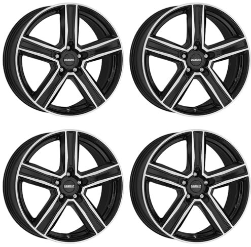 4x Dezent Felgen KG dark 7.5Jx17 ET44 5x112 kompatibel mit Mercedes Benz A B C CLA E GLA GLB V VITO Viano (W639) Vito Van (W639)