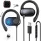 Open-Ear Kopfhörer Verstellbare Ohrhaken Mikrofon & Lautstärkeregler USB C Kopfhörer mit Kabel für Samsung Galaxy S25 Ultra S24 S23 A56 A16 iPhone 16 15 Pro Pixel 9 8 Headphones für Büro Workout Musik