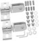 Garneck 2set Replacement Glass Shower Door Hinges Pivot Hinges Easy Installation for Modern Bathrooms