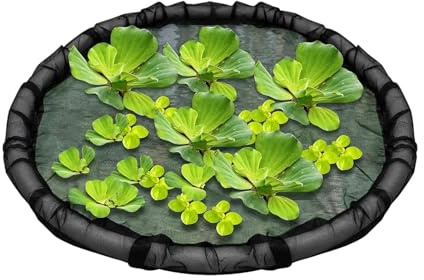 Teich Pflanztopf Schwimmend, Schwimmender Teichpflanzer Mit Feinem Mesh, Schwimminsel Pflanzenschutz, Teich Netz Fischteichzaun Für Innen- Und Außenbereich Garten Wasserlinsen Aquarium Wassertiere