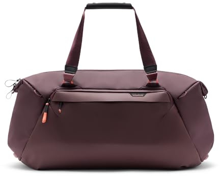 Peak Design Travel Duffel, Extra-Wide Single Zip Access, Weatherproof Shell, 4 External Pockets, Fits Packing Cubes & Camera Cubes, Ideal for Weekend Trips, Versatile Duffel Bag for Travel, Eclipse