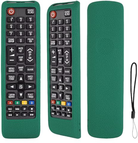 Protective Silicone Remote Cover for Samsung TV AA59-00741A AA59-00786A BN59-01175N BN59-01315B Remote Control, Shockproof, Anti-Slip, Washable
