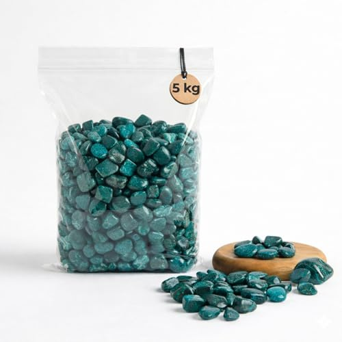 Deko-Granulat türkis-blau Ø 8-16 mm staubfrei - 5 kg kleine Deko-Steine als farbige Streudeko