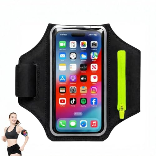 VBK Brassard Telephone Sport, Pochette Telephone Course a Pied pour Ecouteurs, Bras Telephone avec écran Tactile Jusqu'à 6.7 pour Jogging Running Cyclisme Randonnée