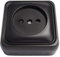 Bf bf-18 - Base enchufe 18 bipolar superficie 16a grafito bolsa