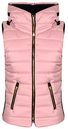 A2Z 4 Kids Girls Puffer Gilet - Gilet Puffer 466 Baby Pink 7-8