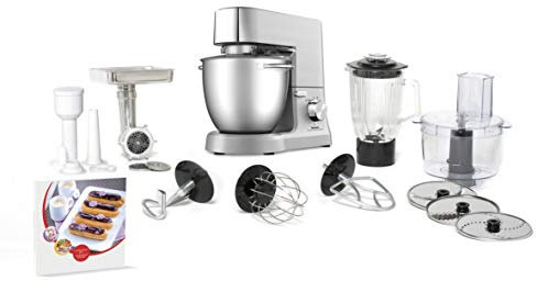 Tefal QB813D - Robot de cocina (6,7 L, Metálico, Acero inoxidable, Giratorio, Mezcla, Mezcla, 2,6 L, Metal)