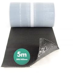 SILISTO GRID Wandanschlussband Anthrazit - 300mm & 5 Meter Länge - Butyl Dichtband, Wandanschlussprofil, Dachabdichtung, Kaminverkleidung, Dachfolie Wasserdicht, Witterungsschutz und UV-beständig