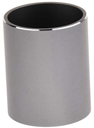 Tubayia Pot à crayons en aluminium pour la maison, le bureau, l'école (gris)