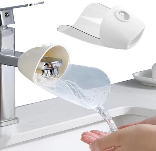 DXIA 2 Pack Baby Faucet Extender Kids, Children Sink Handle Extender, Water Tap Extender for Toddler, Hand Washing Water Nozzle Extender Kitchen Bathroom, Safe Faucet Extension Attachment