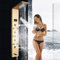Huin Panneau de douche de bain LED robinet de colonne de douche de pluie cascade dorée écran de température numérique système de douche mélangeur bec de baignoire