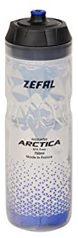 Zéfal Arctica - Bidon Vélo 750 ML - Gourde Vélo Isotherme - Inodore et Etanche - Bidon Sport sans BPA - Bleu