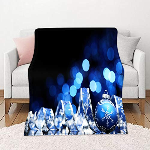 Leichte Flanell Decke, Morbuy Kuscheldecke hochwertige Flauschige Gewichtsdecke Feinste Tagesdecke Wohndecke Mikrofaserdecke Couch-Decke Reisedecke (150x130cm,Blaues Band)