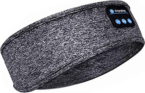 Auriculares para Dormir Auriculares inalámbricos con Banda para la Cabeza V5.0 Bluetooth Altavoces estéreo HD ultradelgados incorporados Adecuado para sueño Lateral/Deportes/Yoga/Relajación