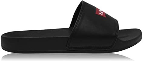 Levi's Femme June Batwing S Sandale Plate, Regular Black, 37 EU