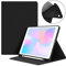 VAGHVEO Funda para iPad 9,7 Pulgadas 2017/2018, iPad Air/Air 2 Smart Case con Soporte para Lápices, Flexible Suave TPU Cubierta Trasera Cover Protectora[Auto-Sueño/Estela] para iPad 5/6ª, Negro