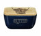 The Just Slate Company Highland Cow Oak & Ceramic Butter Dish Blue JS/SO/BD/B/HC