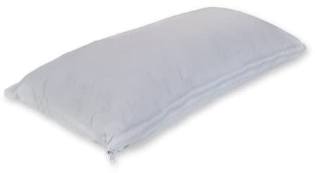 Genius eazzzy Kopfkissen 40 x 80 cm für Bett mit Reißverschluss für Füllung einstellbare Höhe Härtegerade, atmungsaktives Kissen Sofakissen Zierkissen Zipperkissen, waschbar, Weiß