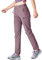 YSENTO Damen Outdoorhose Wanderhose Wasserdicht Schnelltrocknend Leicht Trekkinghose Funktionshose mit Reißverschlusstaschen(Lila,S)