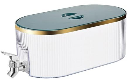 JINGLING Bebidas 5 L con Grifo, Jarra Agua para frigorífico, Gran Capacidad, Zumo, Bebida, para Leche, Vino Tinto, Agua fría, Zumo Frutas