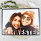 Geschenke Für Schwester Holzbild - Foto Geschenk - personalisierbar zum Hinstellen/Aufhängen opt. beleuchtet Geschenk Schwester, Große Schwester, Geschenke Schwester - personalisierte Geschenke
