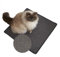 Kratzmatte für Katzen - Fußmatte Sisal Kratzteppich - natürliche Sisalmatte robust - Vorleger aus 100% Sisal - Katzenkratzmatte anthrazit 30 x 40 cm