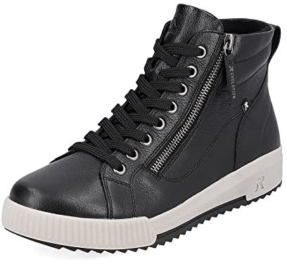 Rieker Evolution Damen Low-Top Sneaker W0164, Frauen Halbschuhe, lose Einlage,Turnschuhe,Laufschuhe,Freizeit,sportlich,schwarz (00),40 EU / 6.5 UK