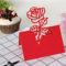 Funjxhey 50Stück Tischkarten Platzkarten Namenskarten Geburtstag Hochzeitskarten Namensschild Sitzkarte Herz Party Feste Geburtstag Taufe (Red)