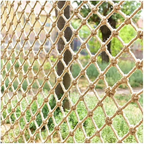Sicherheitszaunnetz für Kinder, Haustiere, Katzen, Seilnetz Kinderschutz Sicherheitsnetz Baumhaus Kletternetz Strapazierfähiges Frachtnetz Hanfseil Mesh Mesh 12cm Spielplatz Schaukel Balkon Spielset G