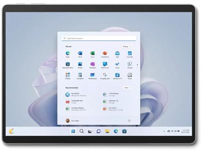 Microsoft Surface Pro 9-13 Inch 2-in-1 Tablet PC - Platinum- Intel Core i7, 16GB RAM, 1TB SSD - Windows 11 Home - Device only, UK Version, 2022 model