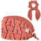 Gorro quirúrgico para cabello largo con diadema para el pelo, diseño abstracto de cucharas de té, Color 3223, talla única