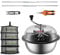 VEVOR Tagliafoglie a Ciotola Manuale Coperchio Trasparente Diametro 48,6 cm Lame in Acciaio Inox da Giardino, Taglierina Manuale per Erba Foglie a Ciotola Tagliafoglie Lame a Forma X per Giardinaggio