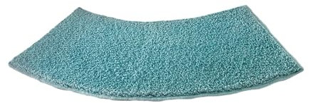F Fityle Gebogene Badematte Anti Rutsch, Gebogene Badeteppich Weich, Duschvorleger Eckdusche Klein, Eckdusche Duschvorleger, Halbrund Runddusche, für Eckshow Rcurved Bad Duschwanne, Blau