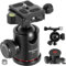AMBITFUL Testa a sfera per treppiedi panoramica a 360° con piastra a sgancio rapido tipo Arca, dispositivo di livellamento, montaggio filettato da 1/4 3/8, carico massimo 8 kg, testa treppiede per