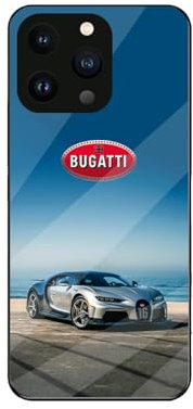 NDMUS Rundumschutz Handyhülle, für Bugatti Stilvolles Auto-Emblem-Erscheinungsbild Dünn Full Body Protection Stoßfest, für,iPhone 14 case