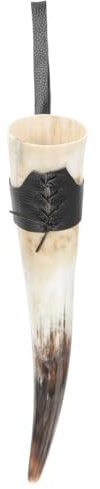 PRETYZOOM Coppa Di Corno Per Bere Il Vino Coppa Vichinga Medievale Tazza Decorativa in Corno Boccale Di Corno Di Birra Boccale Di Vino Bicchieri Novità Uomo Corna Pu Pirata