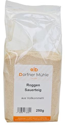 Roggen-Vollkorn-Sauerteig [250g] - Dorfner Mühle - Getrockneter Sauerteig aus Roggenvollkornmehl ohne Zusätze