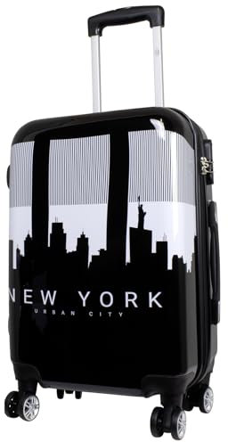 Trendyshop365 Handgepäck Koffer Hartschale klein 55 cm - Manhattan